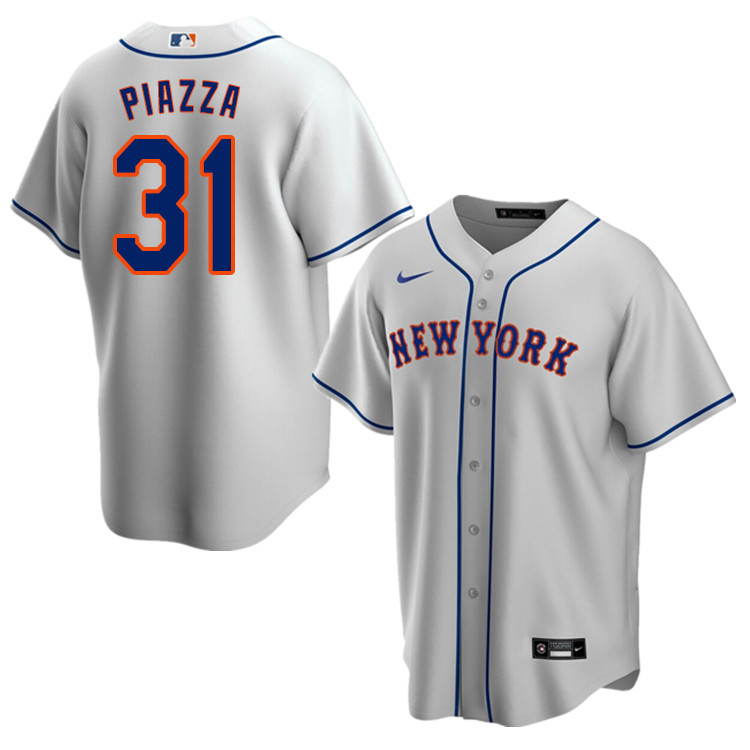 Nike Men #31 Mike Piazza New York Mets Baseball Jerseys Sale-Gray